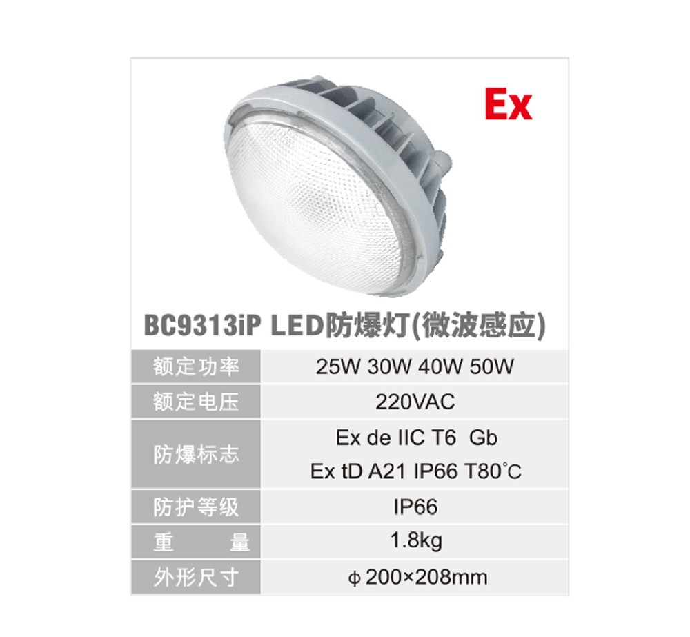 固定式防爆類微博感應燈具-2